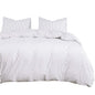 Cloud Stripe Cotton Duvet Set - Queen Size - White Queen - Duvet cover