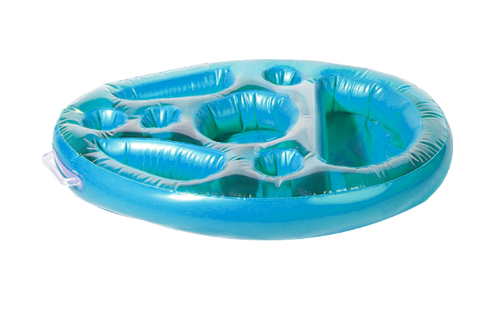 Pineapple Pool Drink Holder & Floating Snack Tray - - pool float