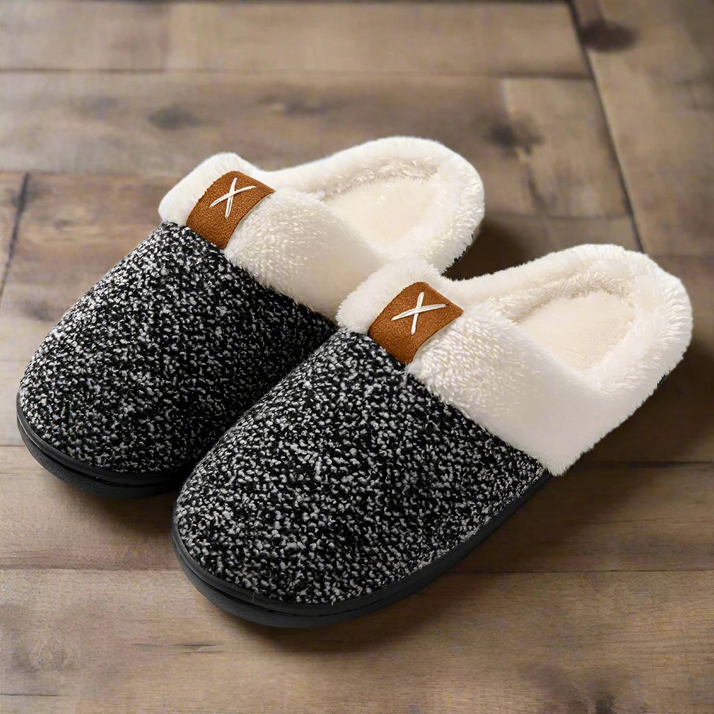 Home Slipper Plush Slides Indoor Slipper With Memory Foam