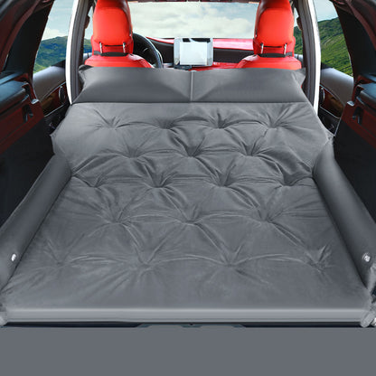 Suede Fabric Automatic Inflatable Car Air Bed for SUV Back Seat