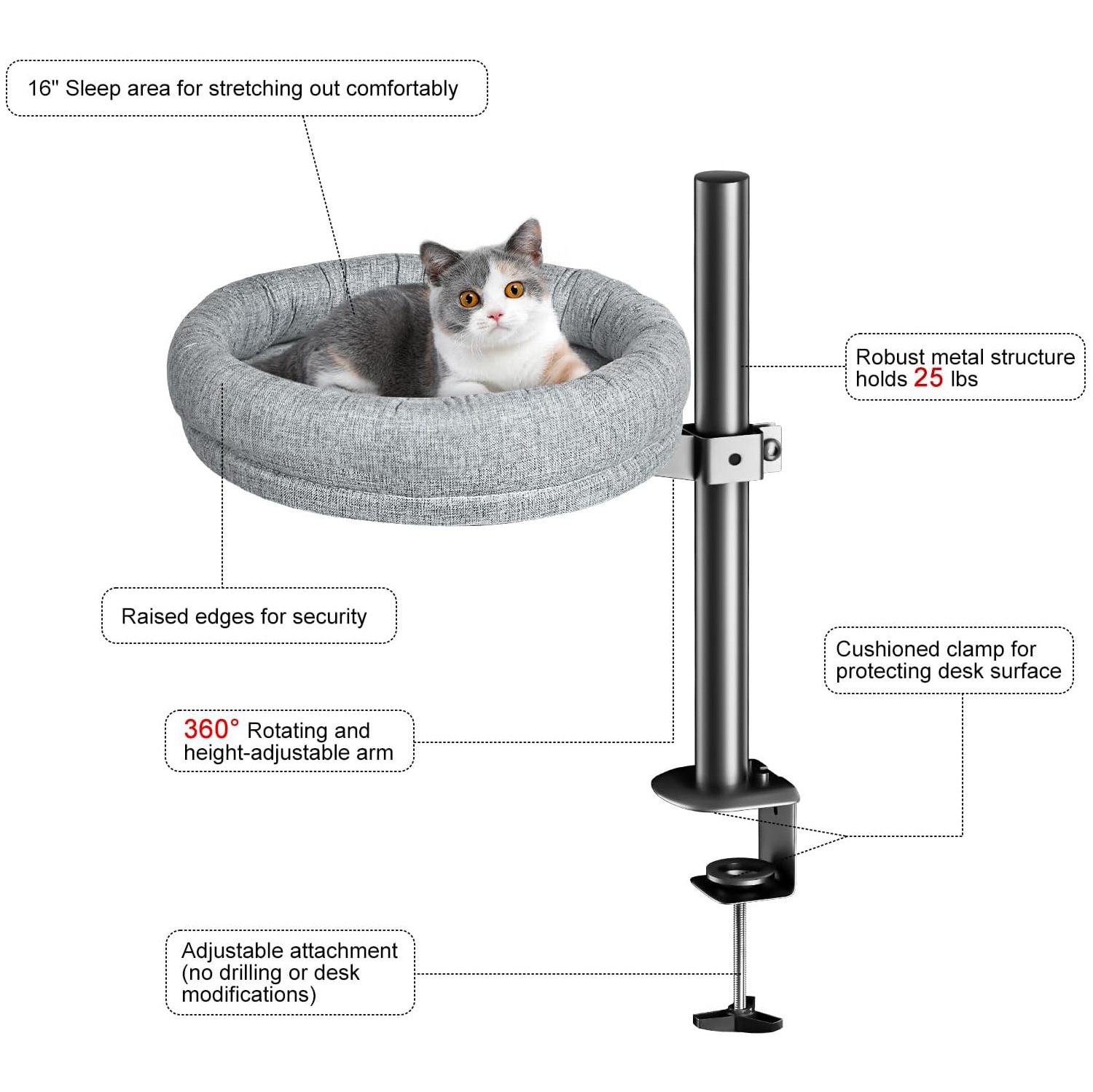 Cat Cozy Spin Bed - - Pet bed