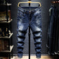 Mens Slim Blue Jeans - Blue 30 - jeans
