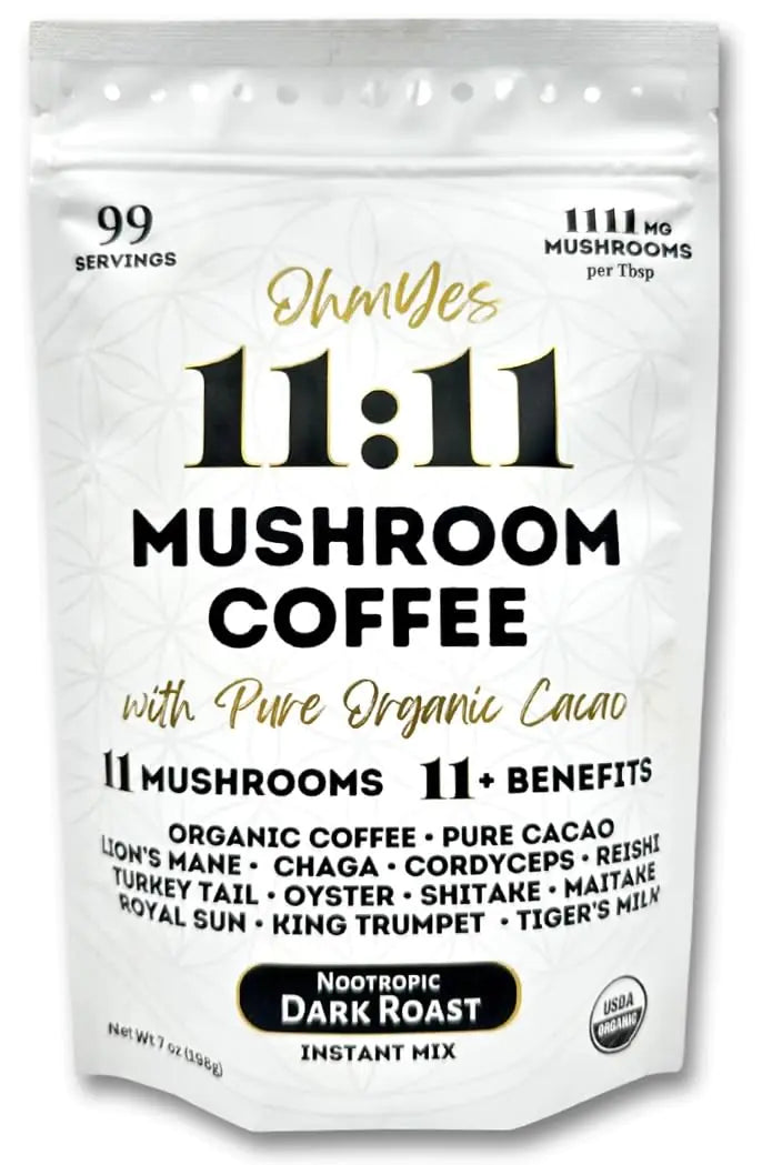 OhmYes 1111 Organic Mushroom Coffee + Cacao Powder - Kia Day Design