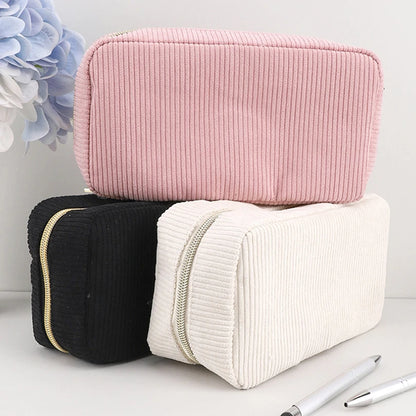 Pencil Pouch Stationery Corduroy Pen Case