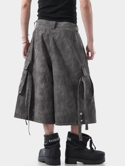 Men's Vintage Washed Cargo Shorts - -