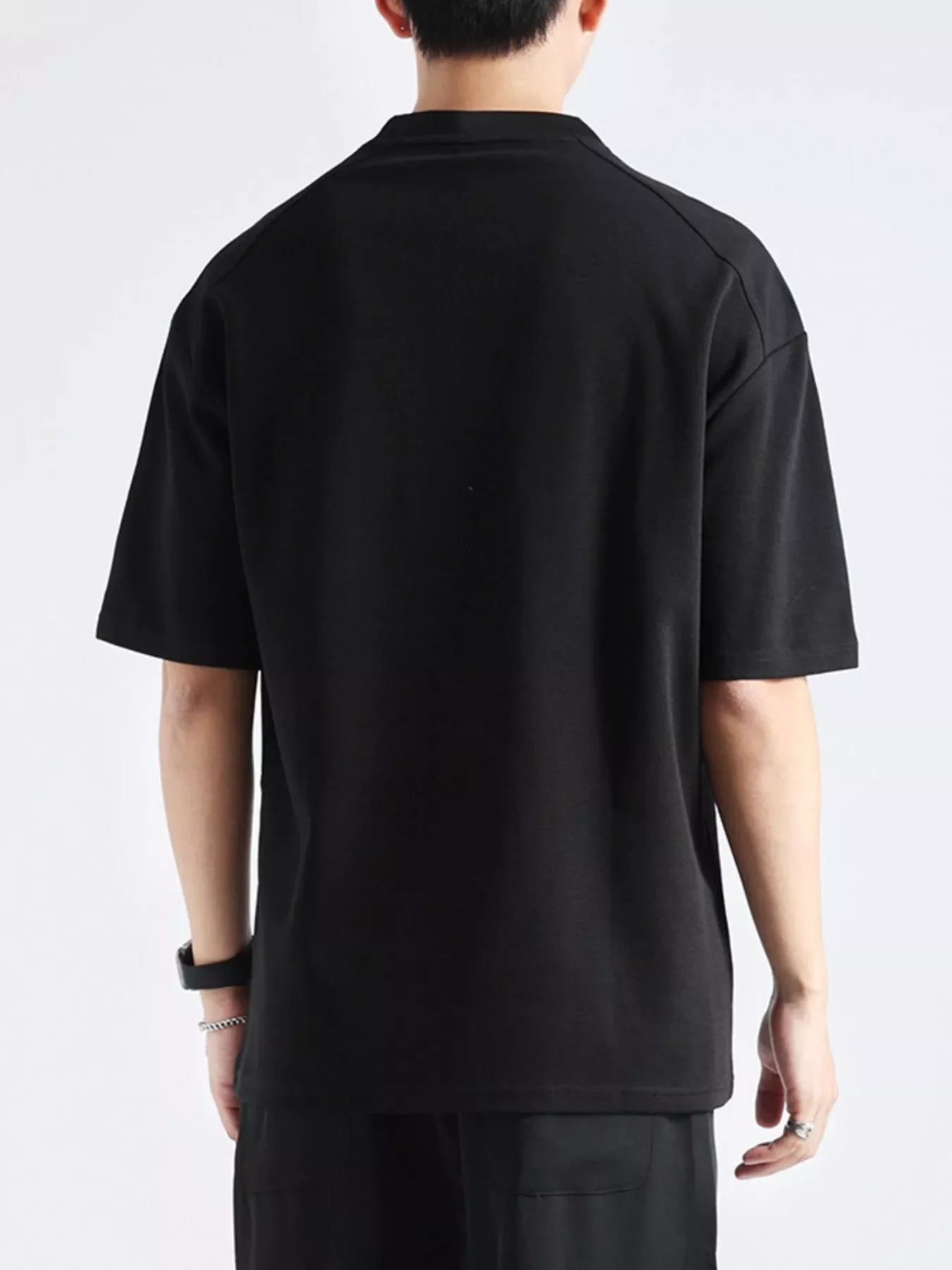 Men's Plus Size Casual Short Sleeve T-Shirt - -