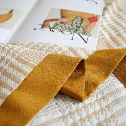 New Tassel Bamboo Fiber Towel Blanket with Jacquard Design - - blanket