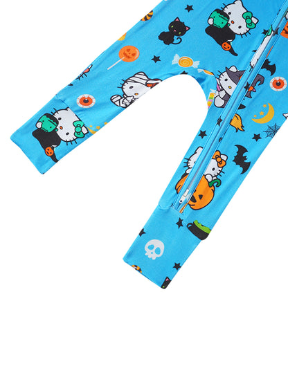 PoshTOT Sanrio Hello Kitty Candy Bamboo Baby Convertible Zippy Romper - - Zippy Romper