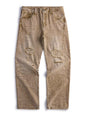 Men's Distressed Relaxed Fit Jeans - Camel -
