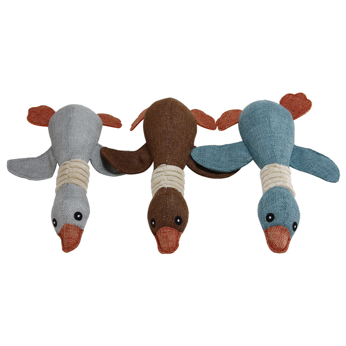 Durable Wild Goose Squeaky Dog Toy Plush Puppy Bite Play Chew Pet Toys