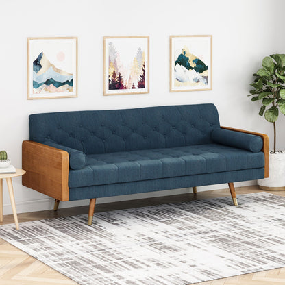 Aidan - Mid Century Modern Tufted Fabric Sofa- Unique Piece Furniture- {{Product type}}