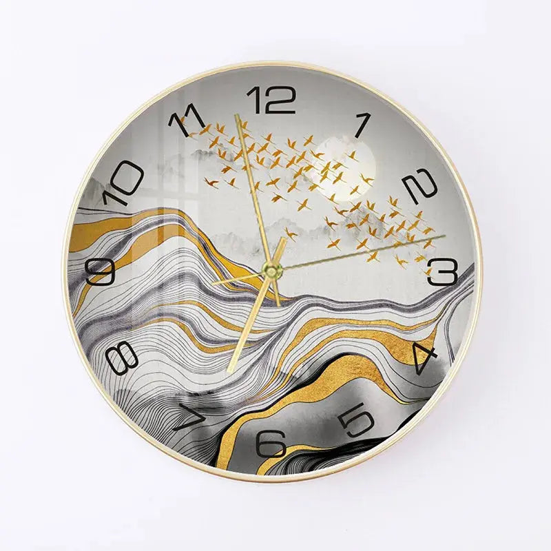 W108 12 Inch Classical Quartz Mechanism gold white