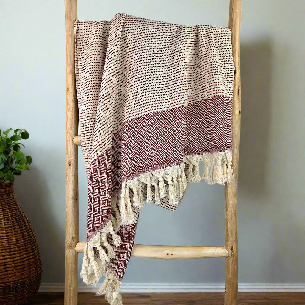 Diamond Stripe Turkish Towel