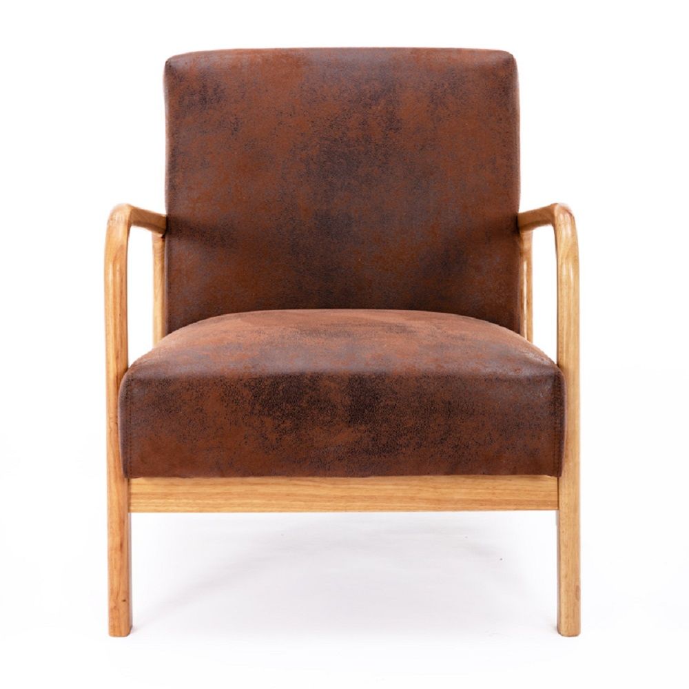 Classic Mid-Century Modern Accent Chairs, Open Framed Armchair With Cushioning- Unique Piece Furniture- {{Product type}}