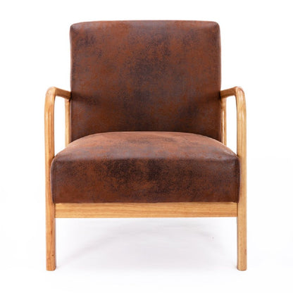 Classic Mid-Century Modern Accent Chairs, Open Framed Armchair With Cushioning- Unique Piece Furniture- {{Product type}}