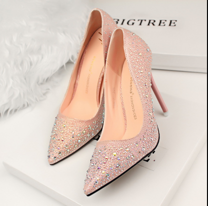 Elegant Bridal Stiletto Heels - -