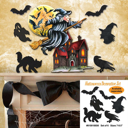 Witch Halloween Door Decor by G. DeBrekht - Thanksgiving Halloween Decor - 8114010H - - Door Hangers