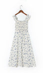 Vintage Floral Printed Dress for Women - Picture Color S - dress