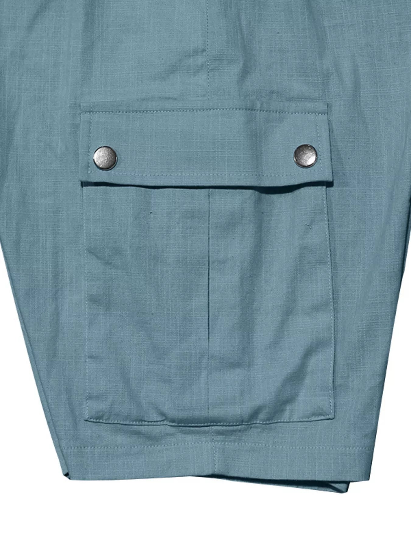 Men's Full Size Drawstring Casual Cargo Shorts Plus Size - -