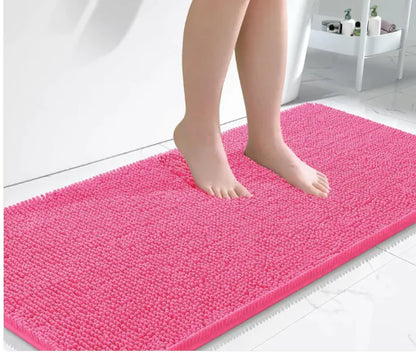 Long Chenille Non-Slip Floor Mat - - rug