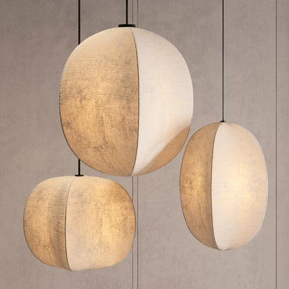 Modern Wabi-Sabi Lantern Pendant Light