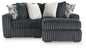 Midnight-Madness - Sectional - Dark Gray 2 Pc. Right Arm Facing Corner Chaise Sectional - Stationary Sectionals