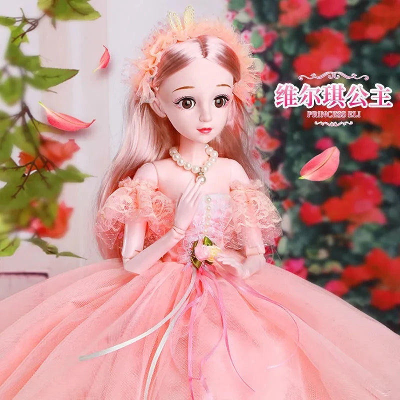 60cm Large Doll Full Set 15 Joint Doll 60cm3 Multicolor