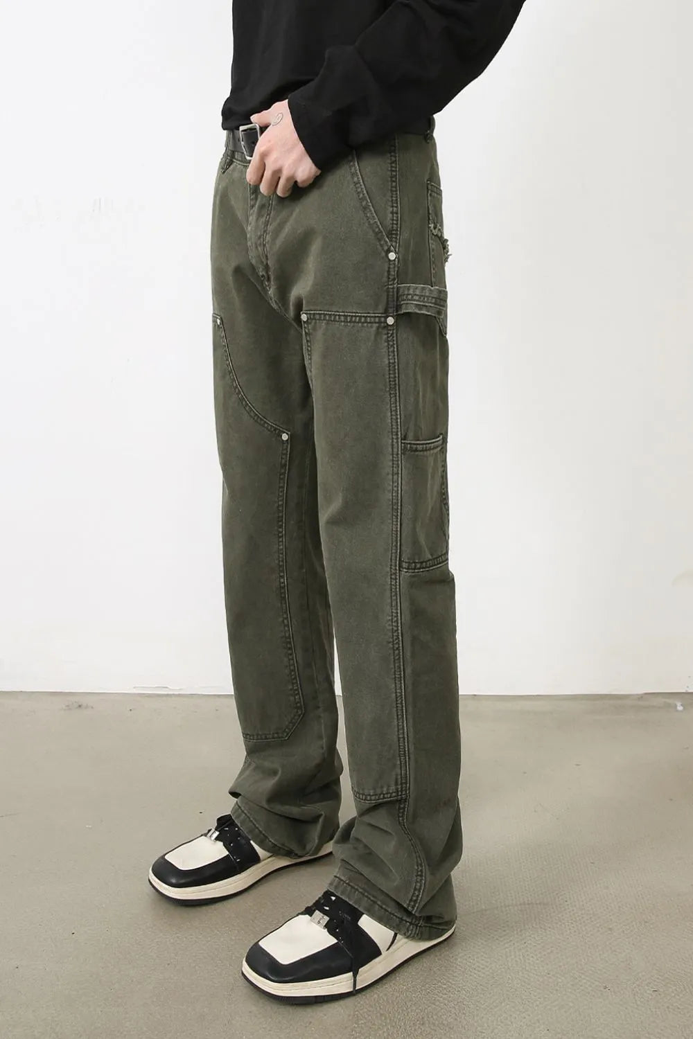 Men's Mid Rise Jeans - -