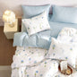 Cottage Bloom - Lightweight Floral Comforter Set - Blue Full - comforter