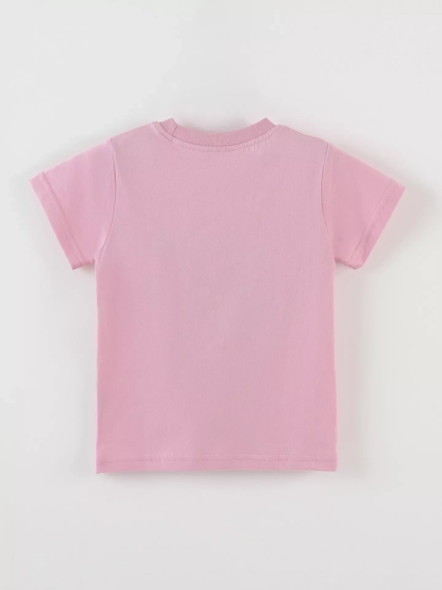 Children's Cat Graphic Round Neck T-Shirt - -