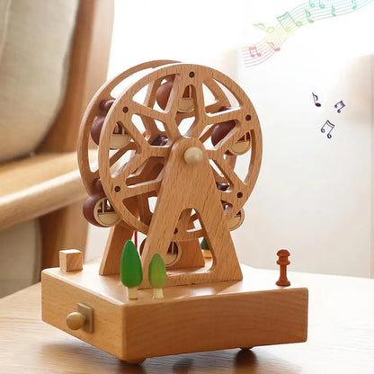 Wind Up Wooden Music Box