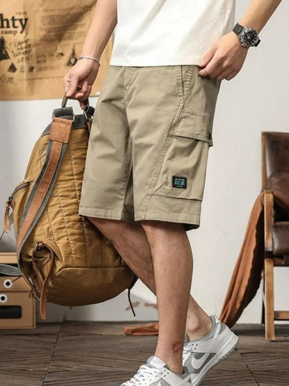 Men's Loose Fit Cargo Shorts - -