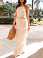 Sleeveless Top and Maxi Skirt Set- Shopimist- {{Product type}}