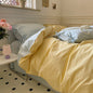 All Cotton Washed Cotton Four-piece Set Soft Comfortable Bow Bedding- FLIPSTYLEZLLC- {{Product type}}