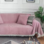 Chenille Universal Sofa Cover - pink 180X350CM - sofa cover