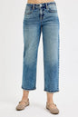 RISEN Full Size High Rise Crop Boyfriend Jeans Plus Size - MEDIUM - jeans