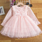 Spring Sequin Girls Dress light pink 5T (120)