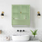 Green Glass Door Two-door Wall Cabinet - Kia Day Design