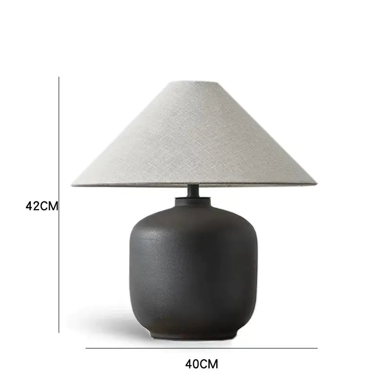 Zhongshan Ceramic Table Lamp - Vintage Japanese Style Kia Day Design