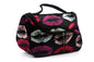 Fashion Nylon Makeup Bag - Black and white dots - make up case
