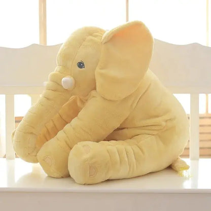 Elephant Cuddle Pillow Yellow 60cm