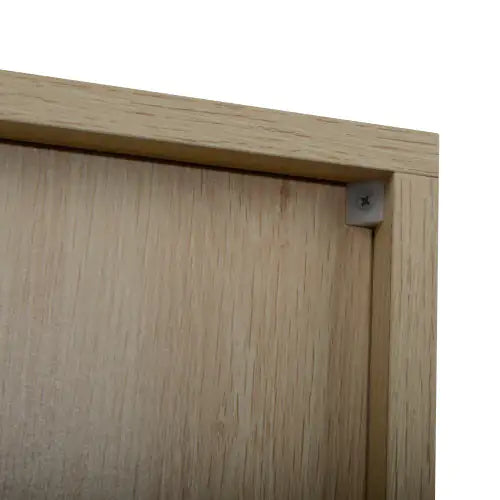 2 Door Rattan High Cabinet Built-in Adjustable Shelf - Kia Day Design