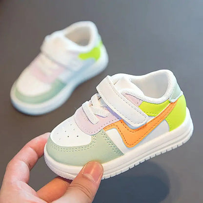 Leather Multicolor Toddler Rubber Shoes - Kia Day Design
