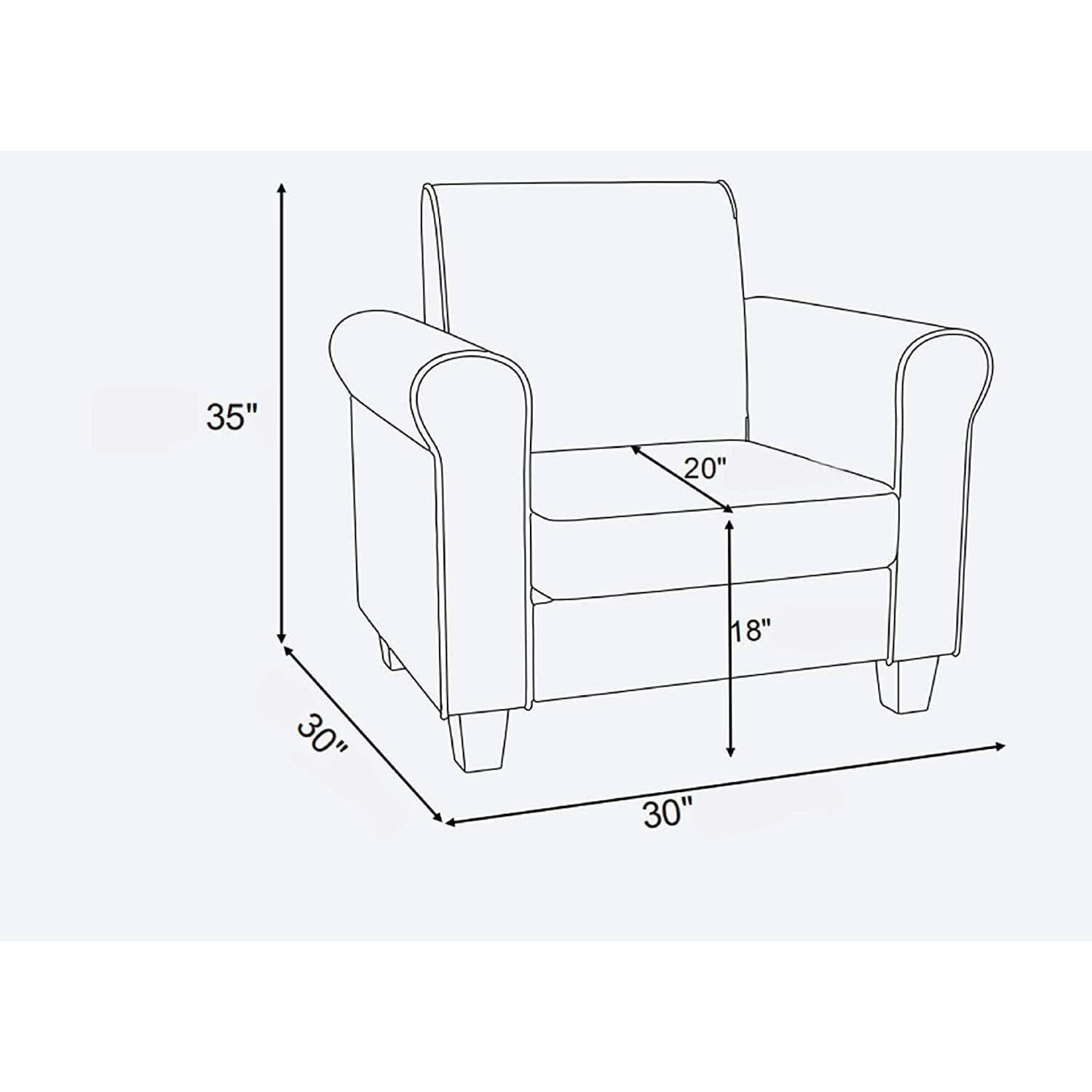 Black Accent Chair Modern Design For Living Room Furniture- ShipItFurniture- {{Product type}}