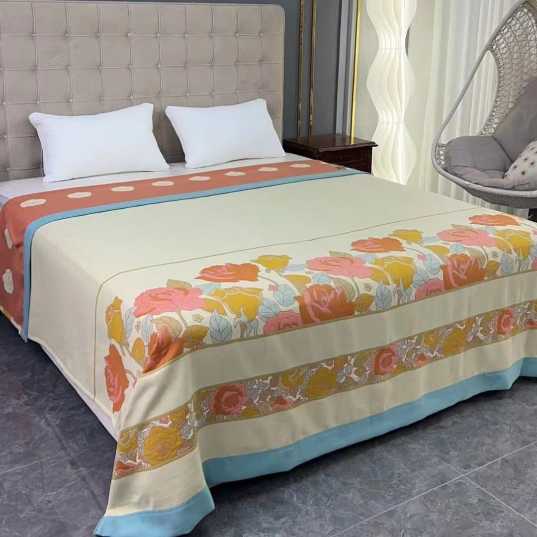 Cotton Love Alice Rose Jacquard Cotton Blanket - 230*250 Alice-Rose - blanket