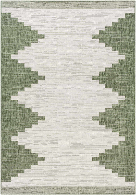 Djugun Green Indoor & Outdoor Rug - - Rugs