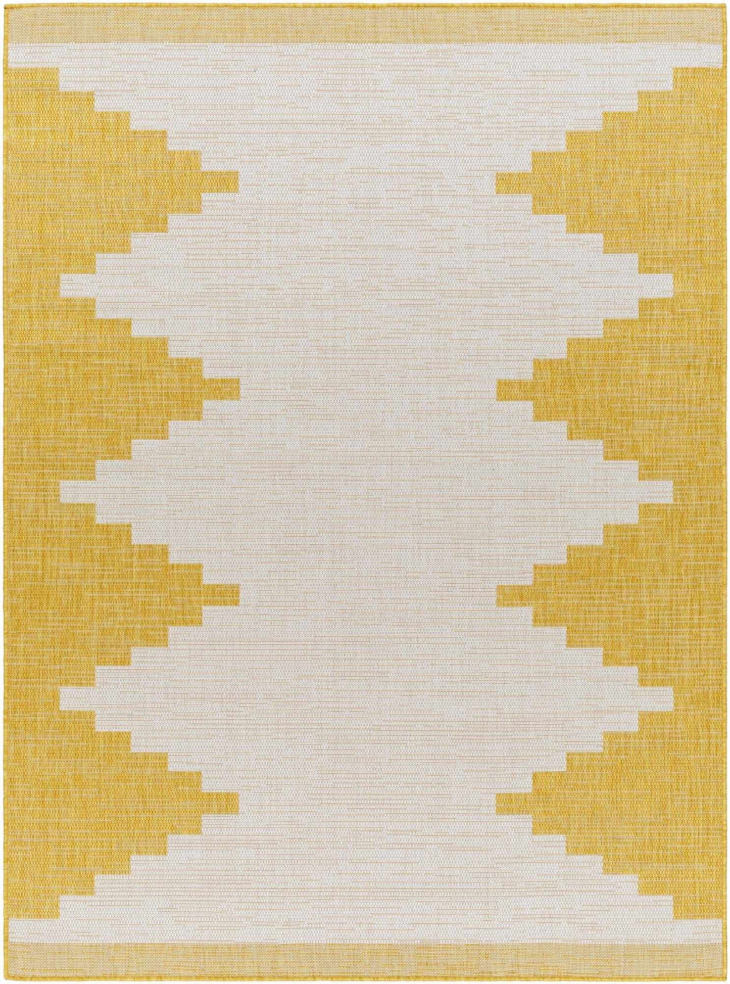 Djugun Metallic-Gold Indoor & Outdoor Rug - - Rugs
