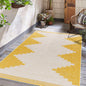 Djugun Metallic-Gold Indoor & Outdoor Rug - - Rugs