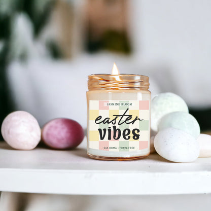 Jasmine Bloom Easter Floral Scented Candle - - Diffusers, Oils & Candles