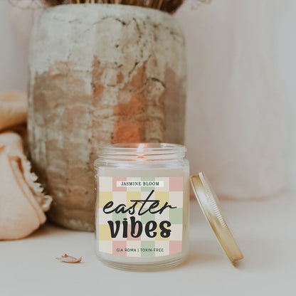 Jasmine Bloom Easter Floral Scented Candle - - Diffusers, Oils & Candles